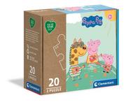 Puzzle - Clementoni Puzzle 2x20 Play for future Peppa pig 24783 - miniaturka - grafika 1
