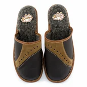 Kapcie męskie - NOWO, Pantofle męskie ocieplane papucie, rozmiar 46 - miniaturka - grafika 1