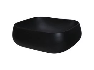 Umywalka nablatowa ceramiczna NIKA-MB Czarny Mat 45 cm - Umywalki - miniaturka - grafika 1
