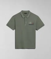 Koszulki męskie - polo uomo napapijri e-colville np0a4hpx gae green lichen - miniaturka - grafika 1