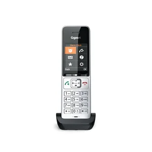 Gigaset COMFORT 500HX Telefon analogowy/DECT Nazwa i identyfikacja dzwoniącego Czarny, Srebrny - Telefony stacjonarne - miniaturka - grafika 1