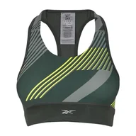 Biustonosze - Reebok Damski biustonosz sportowy, zielony kredowy, XS - miniaturka - grafika 1