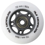 Rolki - PU 72x24 82A BIAŁE MATOWE (4 szt.) + ABEC-9 (8 szt.) ZESTAW NILS EXTREME - miniaturka - grafika 1