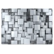 Podnóżki, podpórki, podkładki - Podkładka pod krzesło Klocki szare 140x100 cm - miniaturka - grafika 1