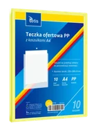 Teczki i skoroszyty - Teczka ofertowa A4 PP + 10 koszulek żółta - Tetis - miniaturka - grafika 1