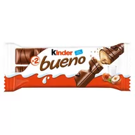Batoniki - Kinder - Bueno Wafel oblany czekoladą z mleczno-orzechowym nadzieniem - miniaturka - grafika 1