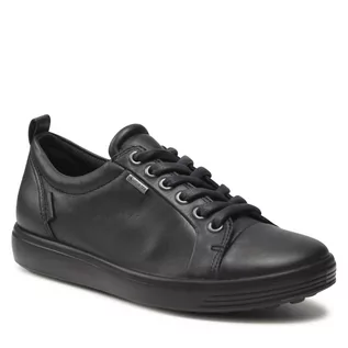 Sneakersy damskie - Sneakersy ECCO - Soft 7 W GORE-TEX 44030301001 Black - grafika 1