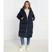 Płaszcze damskie - Tommy Hilfiger Puchowy płaszcz SATEEN HOODED MAXI - miniaturka - grafika 1