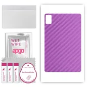 Akcesoria do tabletów i e-booków - folia naklejka skórka strukturalna na TYŁ do TCL Tab 11 - Carbon Fioletowy - apgo SKINS - miniaturka - grafika 1