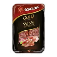 Pasztet i przetwory mięsne - Salami delikatesowe plastry 100 g Gold Sokołów - miniaturka - grafika 1
