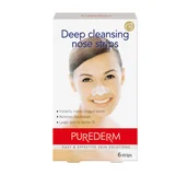 Maseczki do twarzy - Purederm plastry na nos głęboko oczyszczające, 6 szt. - miniaturka - grafika 1