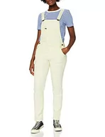 Spodnie damskie - Lee Damskie spodnie ogrodniczki, écru, M - miniaturka - grafika 1