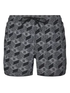 HUGO Szorty kąpielowe Rik 50533795 Szary Regular Fit - Kąpielówki męskie - miniaturka - grafika 1