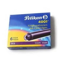 Pelikan NABOJE KRÓTKIE TP 6szt FIOLETOWE - Naboje i atramenty - miniaturka - grafika 1