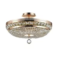 Lampy sufitowe - Maytoni Plafon LAMPA sufitowa OTTILIA DIA700-CL-06-G Maytoni pałacowa OPRAWA kryształowa ampla crystal złota przezroczysta DIA700-CL-06-G - miniaturka - grafika 1