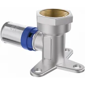 Łączniki, trójniki, kształtki - Mexen PEX-P kolano zaciskowe naścienne z łapą, zaprasowywane PEX 16 x 1/2 GW - W97128-1612F-00 - miniaturka - grafika 1