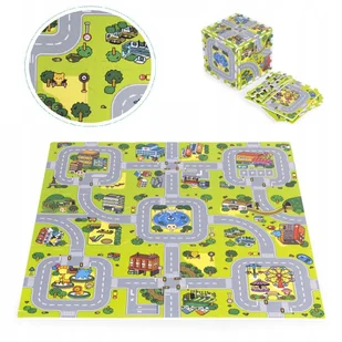 MATA PIANKOWA DUŻE PUZZLE PIANKOWE 21 EL EVA MIASTO - Puzzle - miniaturka - grafika 1