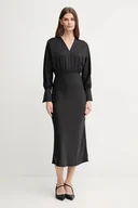 Sukienki - Joop! sukienka kolor czarny midi rozkloszowana 30048659 - miniaturka - grafika 1