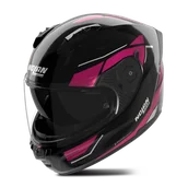 Kaski motocyklowe - Kask Integralny Nolan N60-6 Sincrono Czarno/Fuksjowy MetalM - miniaturka - grafika 1