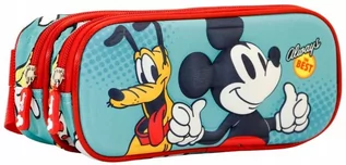 Piórniki - Piórnik saszetka tuba podwójna 3D Myszka Miki Mickey Pluto - grafika 1