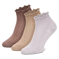 Skarpetki damskie - NINE WEST KR_NW_LETIZIA_Z_SS25 (3 PACK) Beżowy - miniaturka - grafika 1