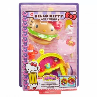 Mattel Hello Kitty Miniprzygoda Hamburger zestaw GVB28 - Zabawki AGD - miniaturka - grafika 1