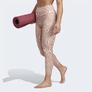 Spodnie sportowe damskie - Yoga Essentials Printed 7/8 Leggings - grafika 1