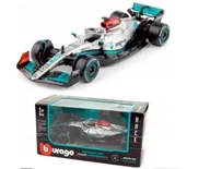 Samochody i pojazdy dla dzieci - Bolid F1 Mercedes-AMG W13 E Russel 1:43 BBURAGO - miniaturka - grafika 1