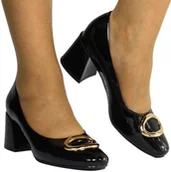 Czółenka - Czółenka Vinceza 10930 BK PT Czarny Lakier - VINCEZA - miniaturka - grafika 1