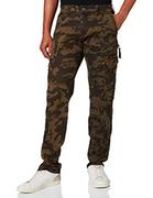 Spodenki męskie - Timezone Męskie spodnie rekreacyjne Regular Huntertz, Beżowy, wojskowy, oliwkowy, moro, 36W / 34L - miniaturka - grafika 1