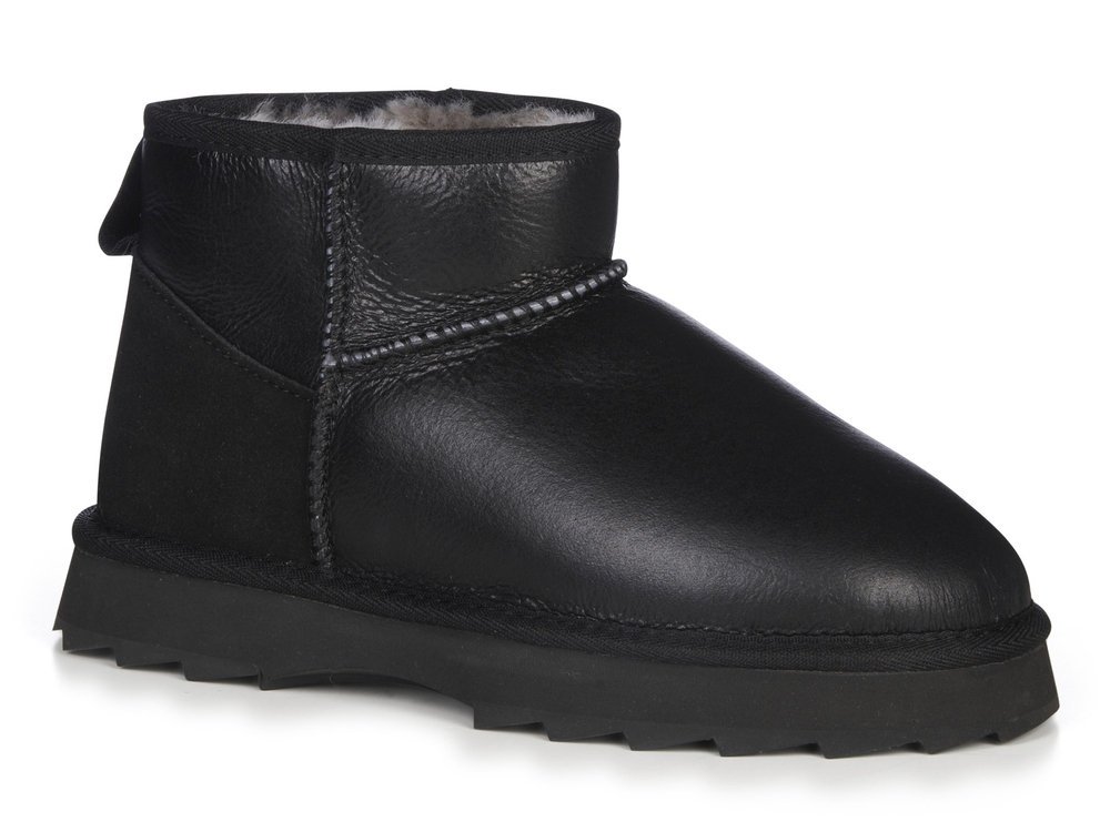 Buty damskie Emu Australia śniegowce czarne ocieplane Sharky Micro Town-40