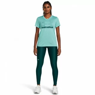 Spodnie sportowe damskie - Damskie legginsy treningowe Under Armour HG Armour HiRise Leg - zielone - UNDER ARMOUR - grafika 1