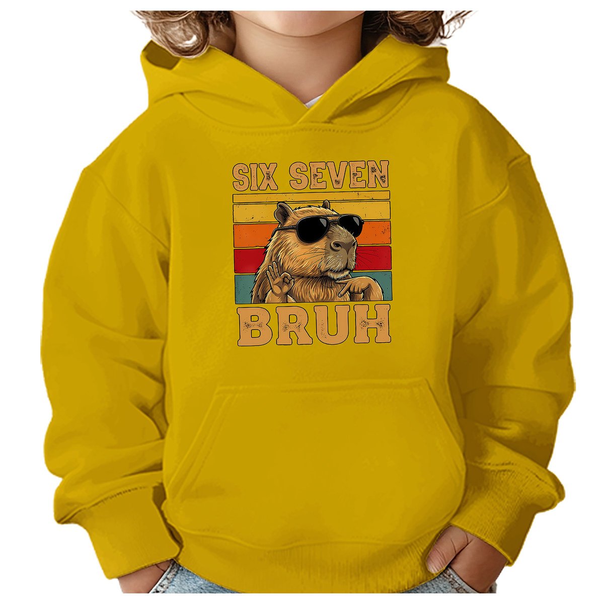 BLUZA DZIECIĘCA 67 SIX SEVEN VIRAL CAPYBARA 122-128 CHŁOPIĘCA DZIEWCZĘCA