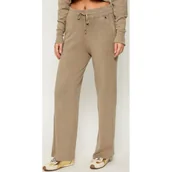 Dresy damskie - Patrizia Pepe Spodnie dzianinowe | Regular Fit - miniaturka - grafika 1