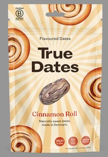 TRUE DATES Daktyle o Smaku Cinnamon Roll 100g BEZ CUKRU - Zdrowa żywność - miniaturka - grafika 1