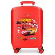 Walizki - Joumma Disney Cars Rusteze Lightyear Walizka kabinowa czerwona 33 x 50 x 20 cm sztywny ABS zamek szyfrowy z boku 28,4 L 2 kg 4 podwójne koła bagaż ręczny, Czerwone, walizka kabinowa - miniaturka - grafika 1