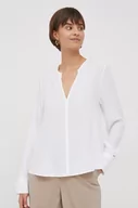 Bluzki damskie - Tommy Hilfiger bluzka damska kolor biały gładka - miniaturka - grafika 1