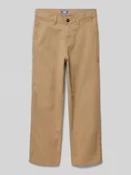 Spodnie i spodenki dla chłopców - Spodnie o kroju regular fit ze szlufkami na pasek model ‘ALEX’ - miniaturka - grafika 1