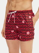 Kąpielówki męskie - HUGO Szorty kąpielowe Tortuga 50535412 Czerwony Regular Fit - miniaturka - grafika 1