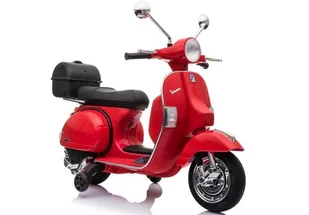 Skuter na Akumulator Vespa Czerwony - Pojazdy elektryczne dla dzieci - miniaturka - grafika 1