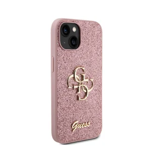 Guess GUHCP15SHG4SGP iPhone 15 6.1" różowy/pink hardcase Glitter Script Big 4G - Etui i futerały do telefonów - miniaturka - grafika 15