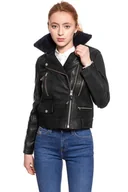 Kurtki damskie - Lee, Kurtka damska, Leather Perfecto Black L58Yay01, rozmiar XS - miniaturka - grafika 1