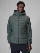 Kurtki męskie - 4F Kurtka z wypełnieniem syntetycznym męska - zielona XXL - miniaturka - grafika 1