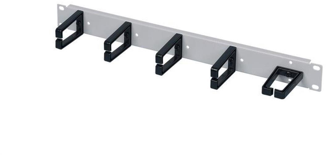 Organizator kabli 1U 19cali do szafy RACK 5 uchwytów 5/19/1/OK-1U/7035/03