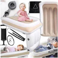 Łóżeczka i kojce - Łóżeczko dmuchane do samolotu pociągu auta łóżko turystyczne materac+pompka - miniaturka - grafika 1