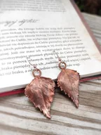 Kolczyki - Listki brzozy VII kolczyki miedziane - miniaturka - grafika 1