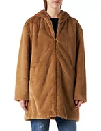 Kurtki damskie - Love Moschino Damska kurtka Micro Beaver Eco, Rust Brown, S - miniaturka - grafika 1