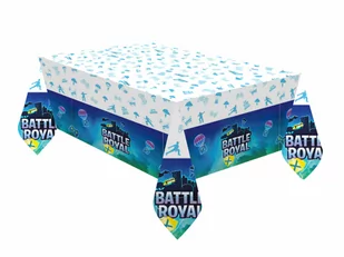 Obrus urodzinowy Battle Royal - 120 x 180 cm - 1 szt. - Dekoracje i nakrycia stołu na imprezę - miniaturka - grafika 1