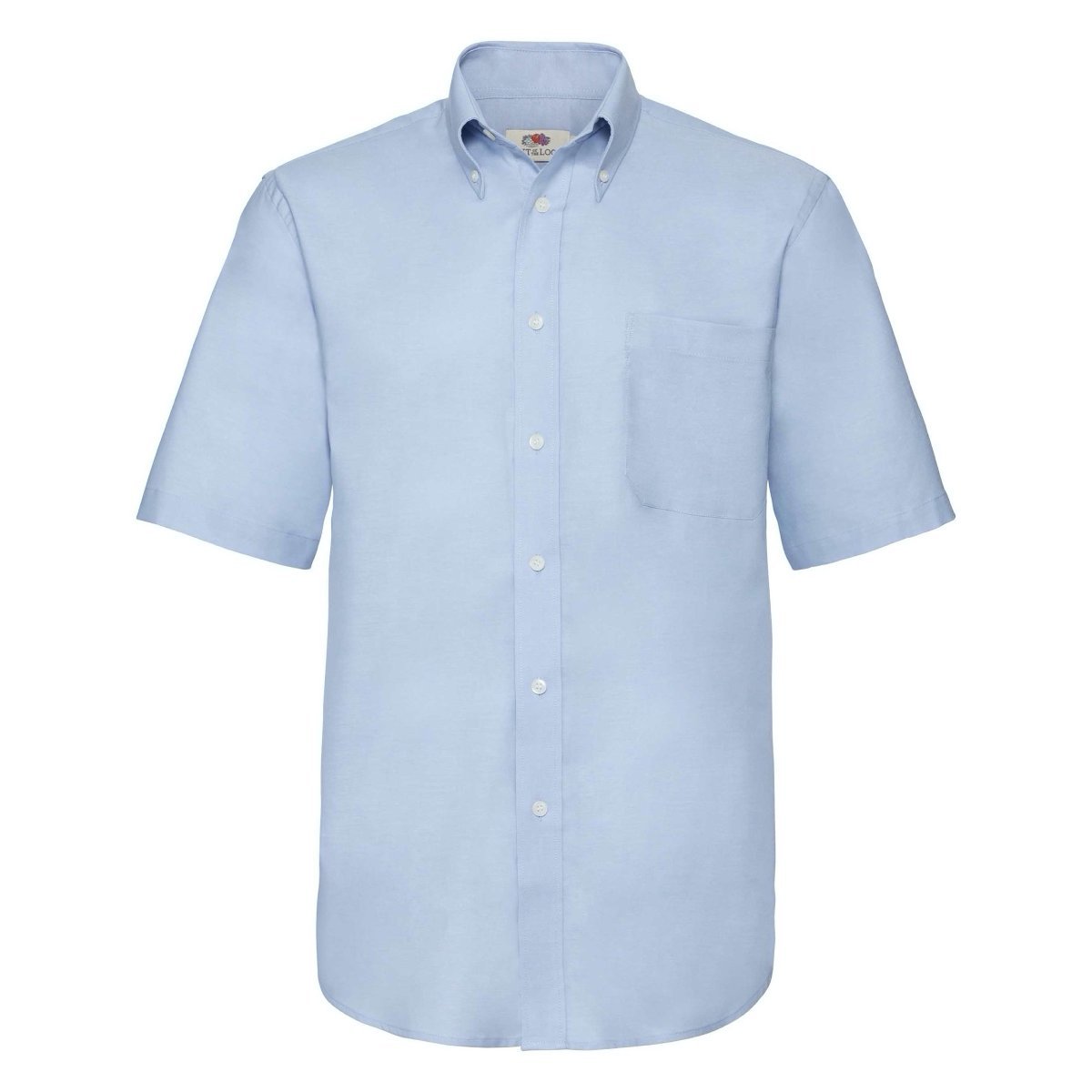 Koszula męska z krótkim rękawem Oxford Fruit of the Loom - Oxford Blue XL