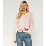 Swetry damskie - Tommy Hilfiger Wełniany sweter | Relaxed fit - miniaturka - grafika 1